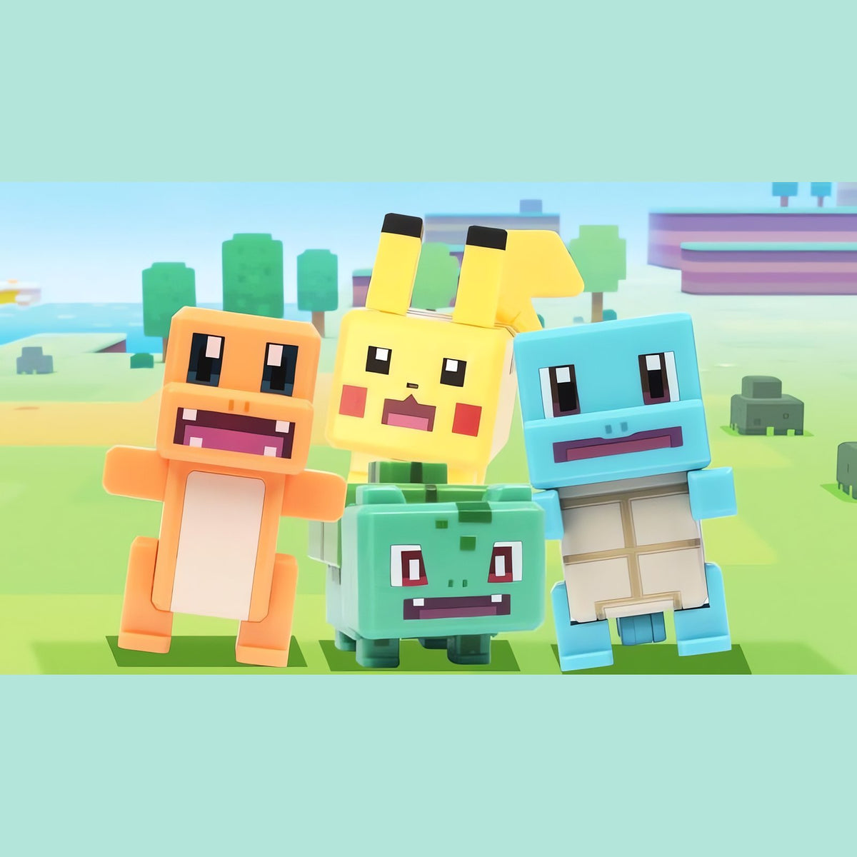 Pixel-style Pokémon figure with a square Poké Ball – photo 6