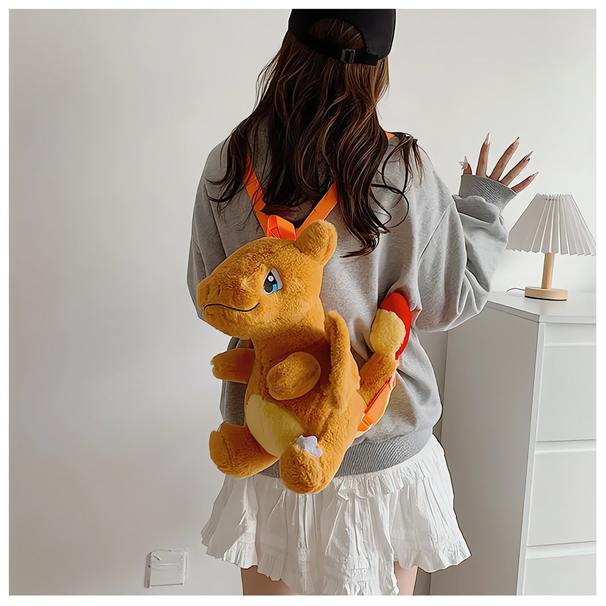 Plush Pokémon backpack bag – Charizard