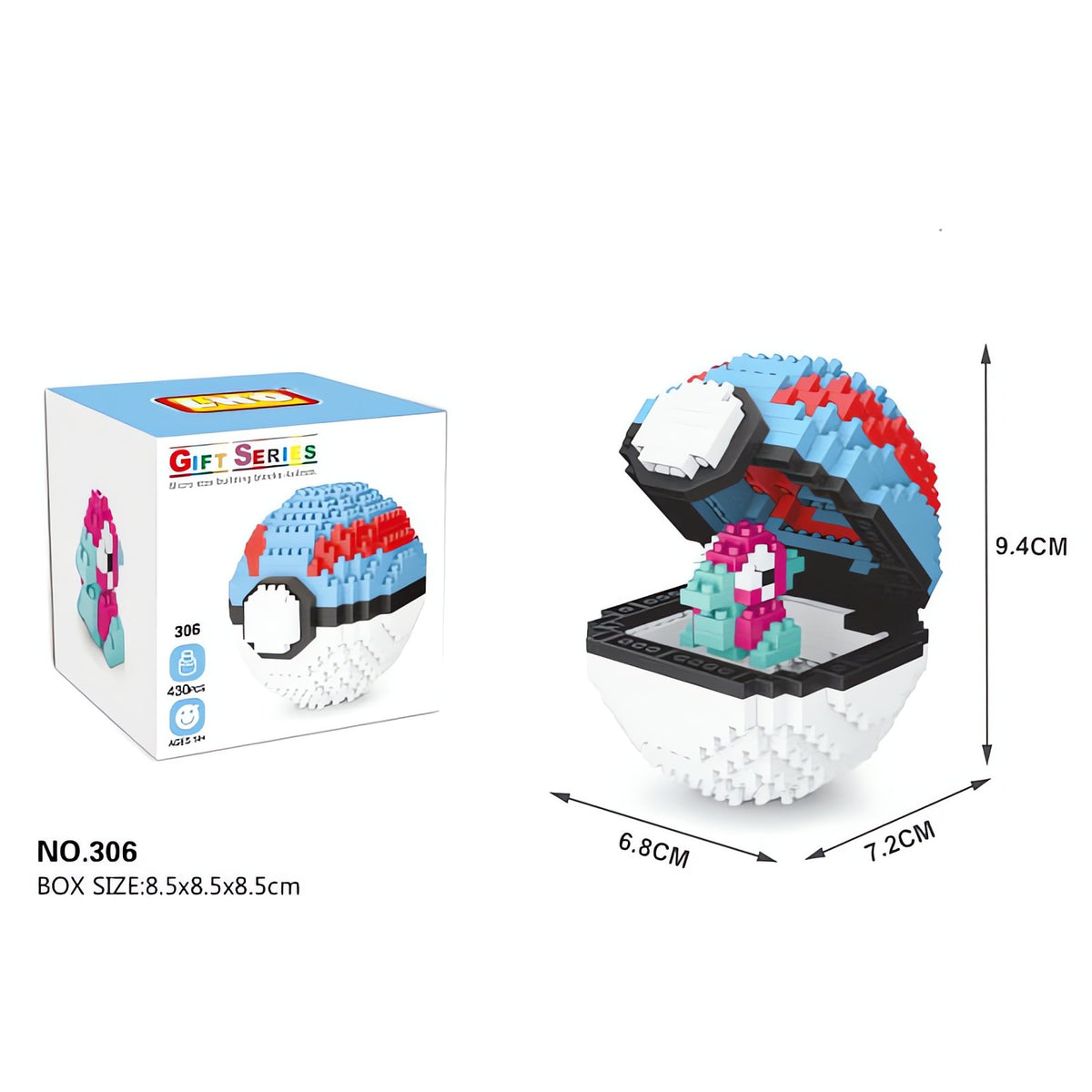 Poké Ball building block sets – 306