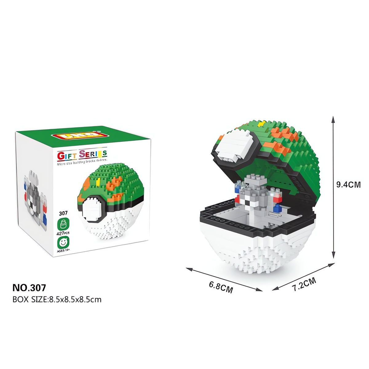Poké Ball building block sets – 307