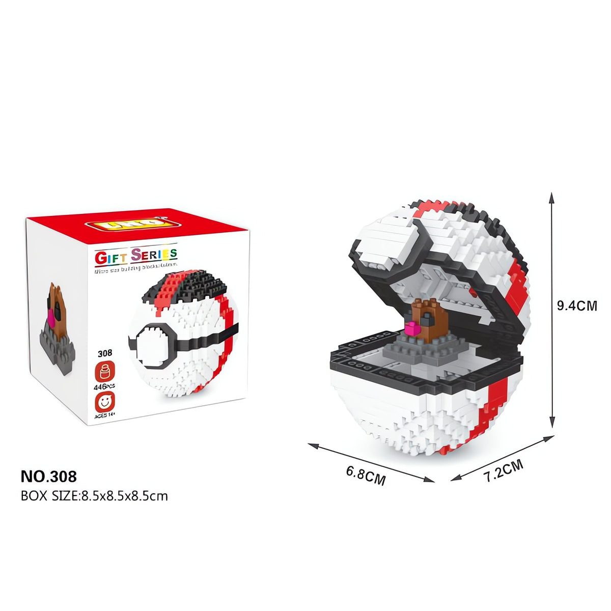 Poké Ball building block sets – 308