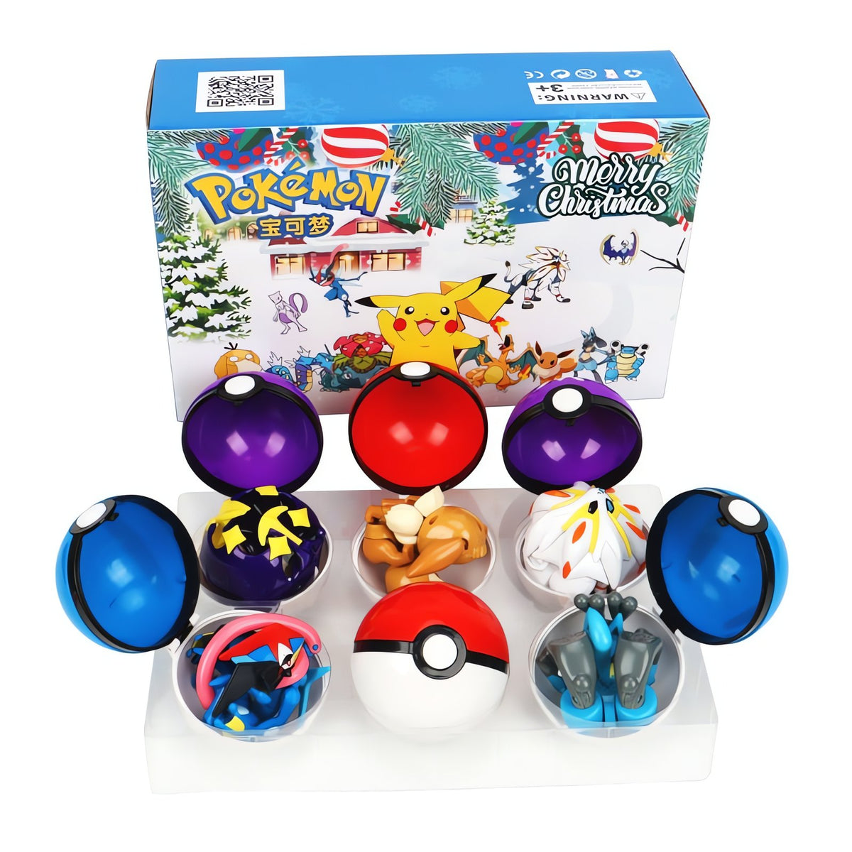 Poké Ball Christmas set with six balls – photo 3