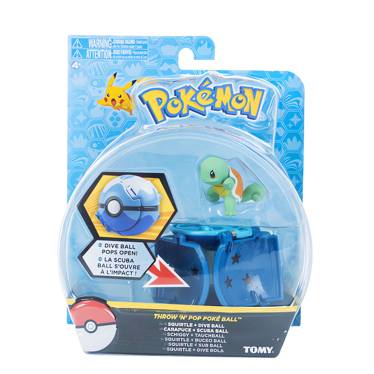 Poké Ball Clip 'n' Go toy with belt clip – Squirtle With Box