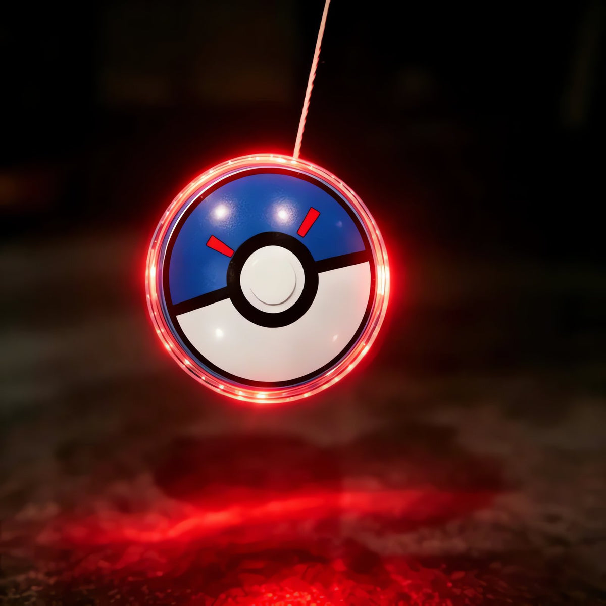 Poké Ball LED light-up yo-yo – Blue