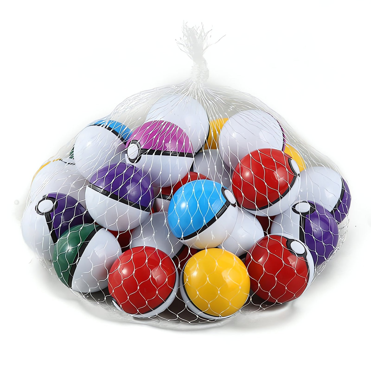 Net of 50 Poké Balls with figures and stickers