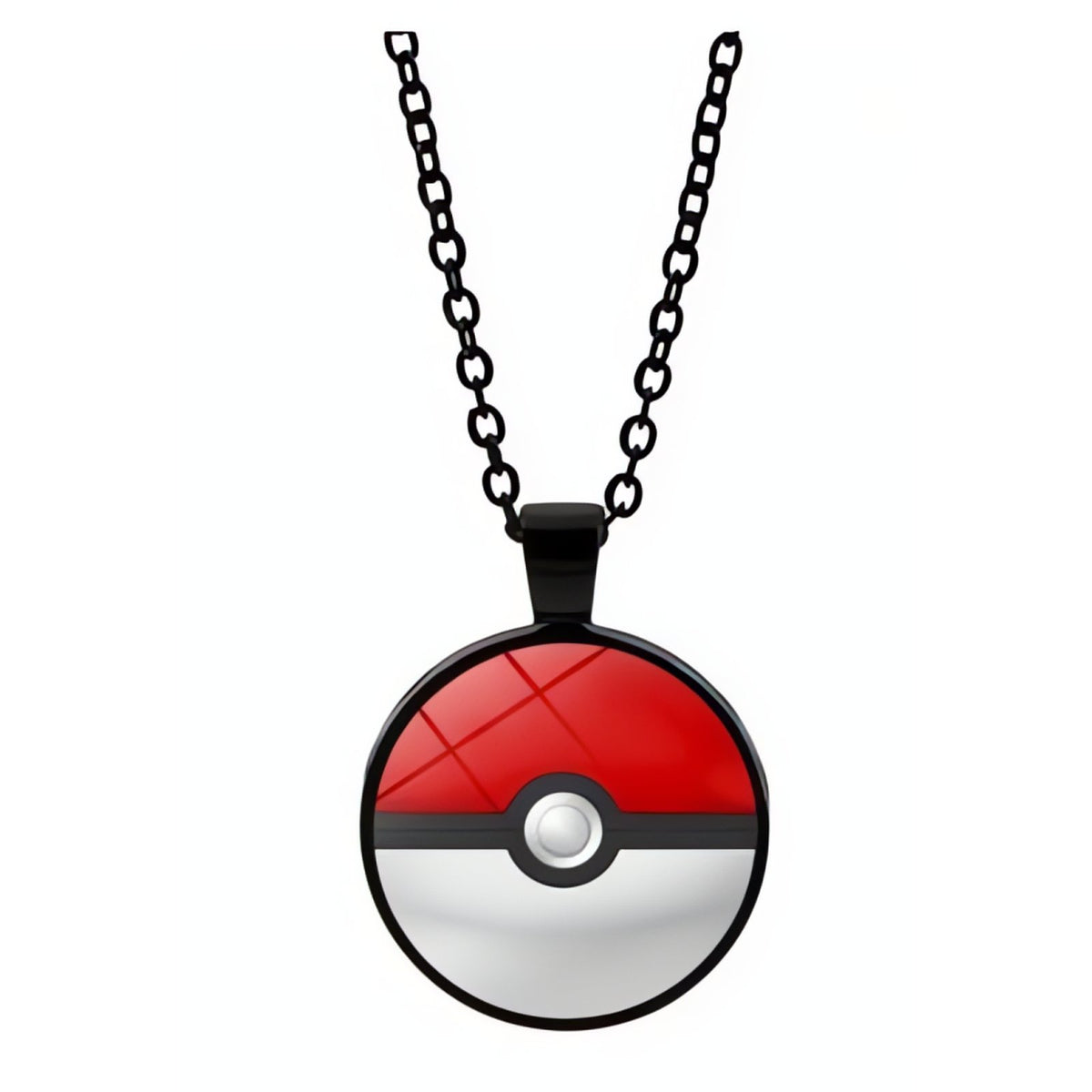 Poké Ball pendant necklace on a metal chain – Poké Ball 5