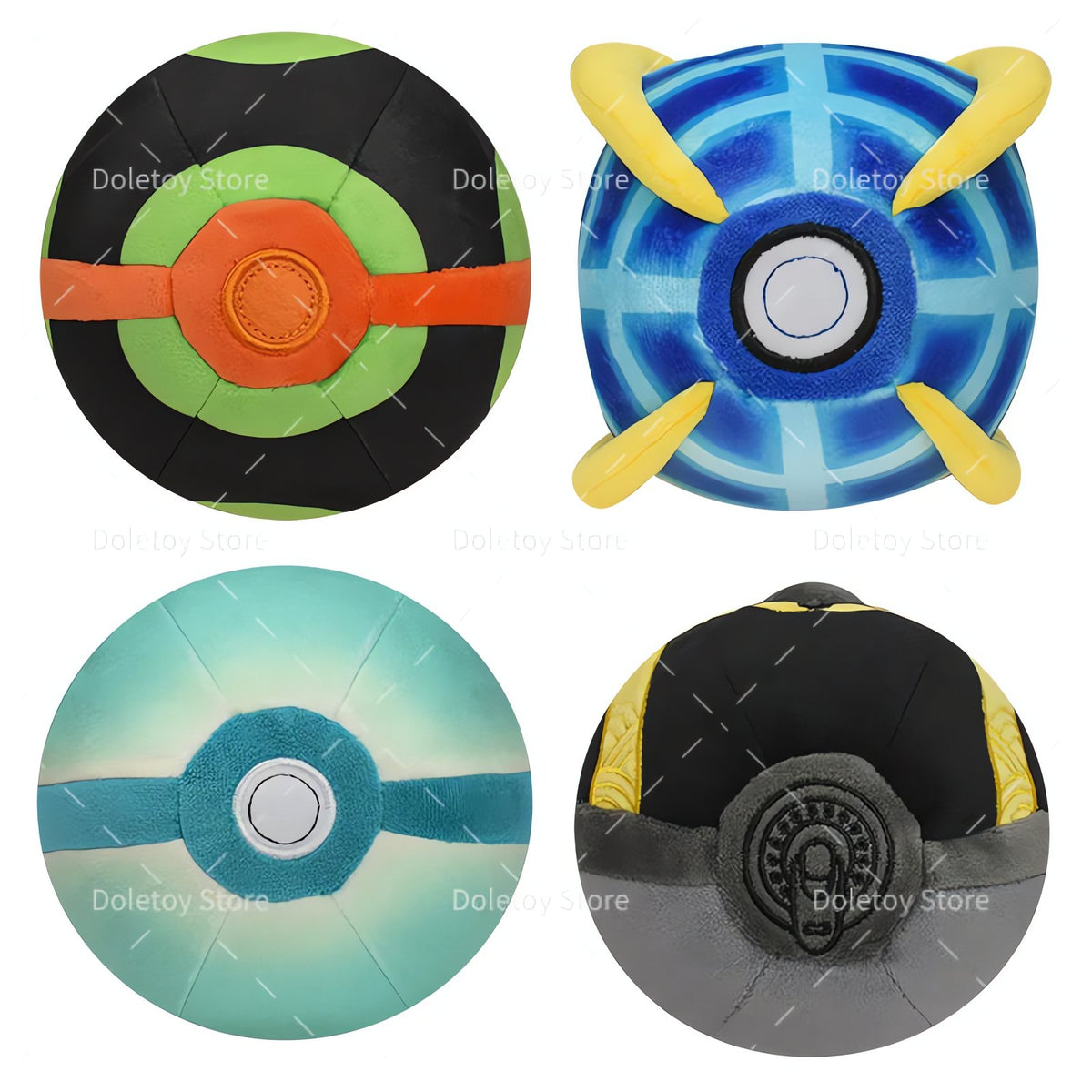 Set of four plush Poké Balls – Plush Poké Ball Set 1