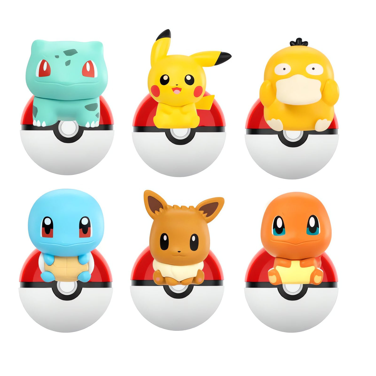Poké Ball with Pokémon figure – 6-Piece Set