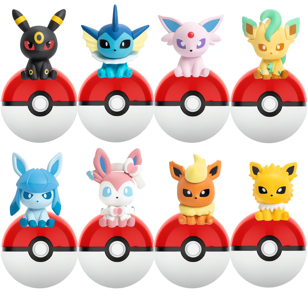 Poké Ball with Pokémon figure – 8-Piece Set