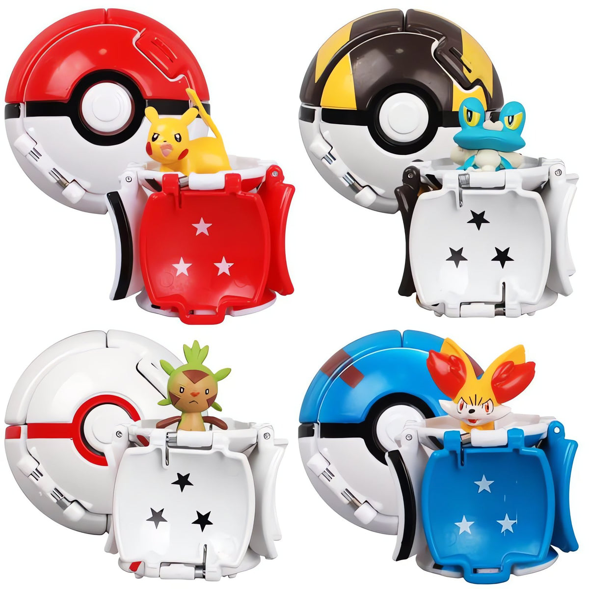 Six Poké Balls with Pokémon figures, 7cm – photo 2