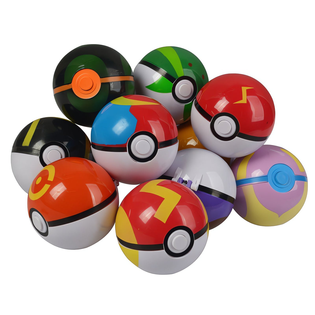 Set of Poké Balls with mini Pokémon figures inside – photo 8