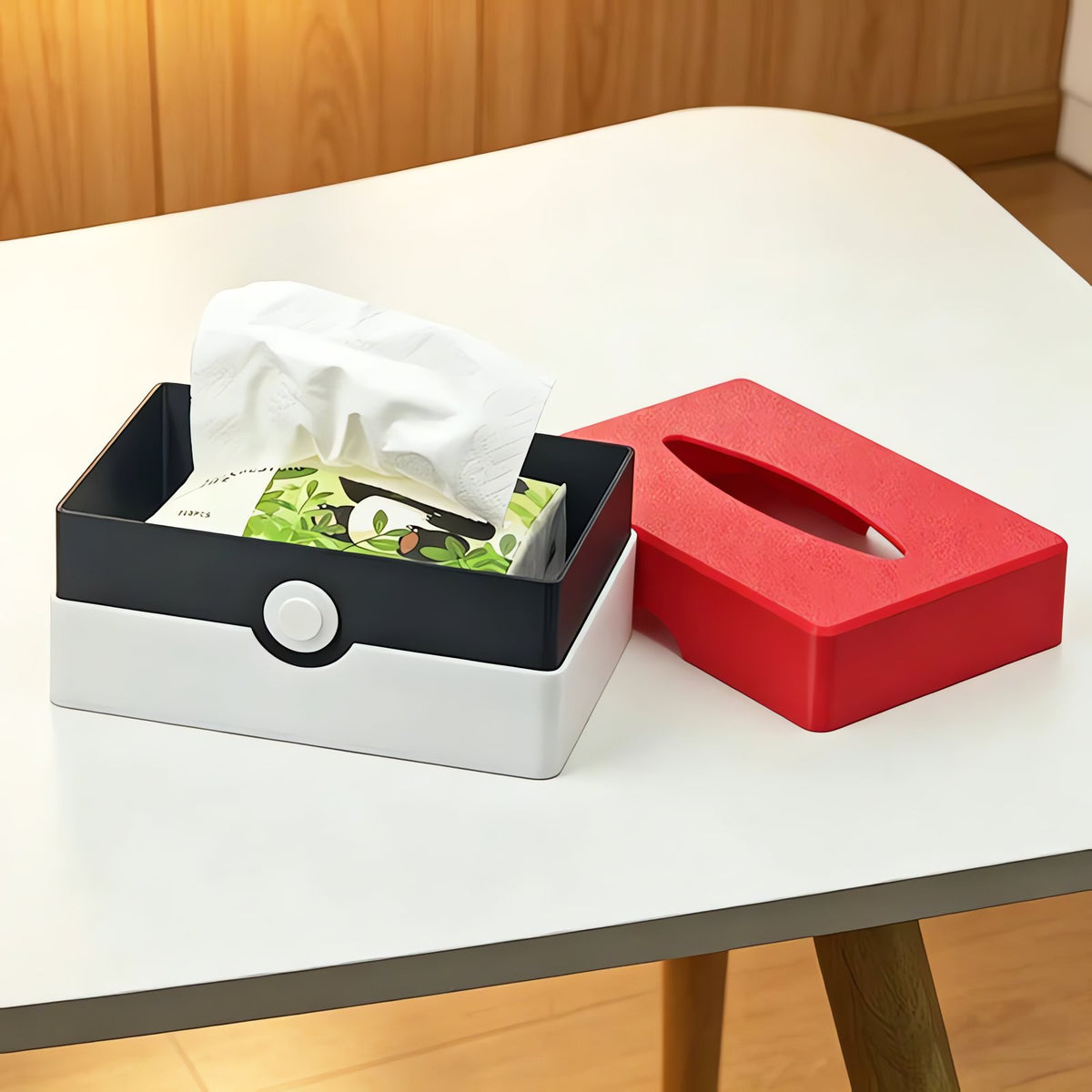 Poké Ball tissue dispenser, red and white – photo 2