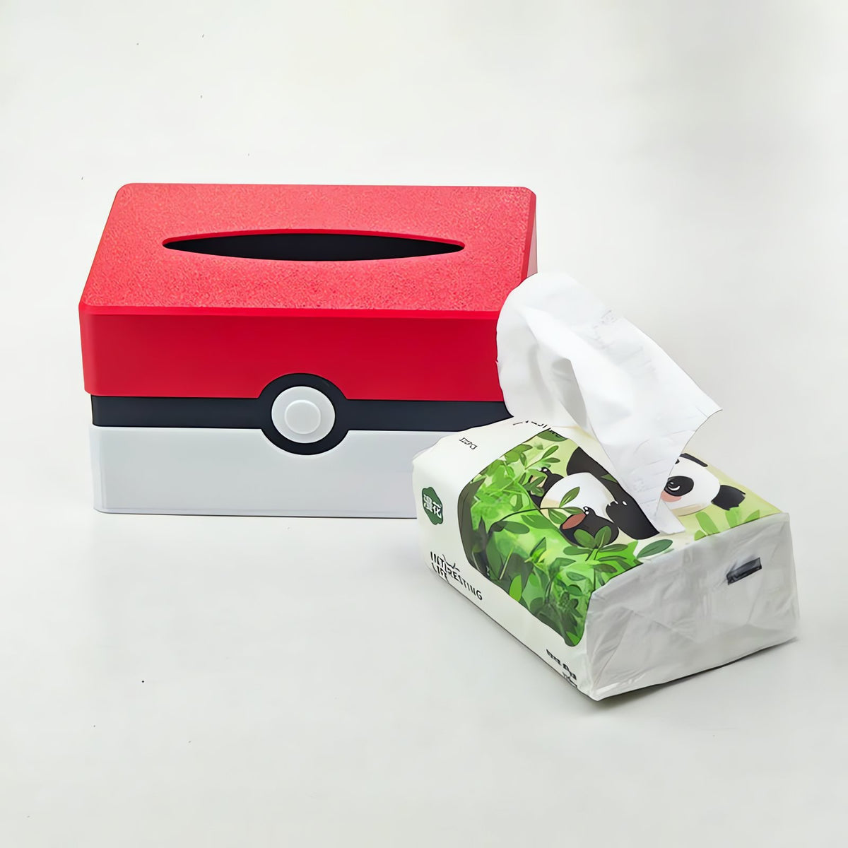 Poké Ball tissue dispenser, red and white – photo 4