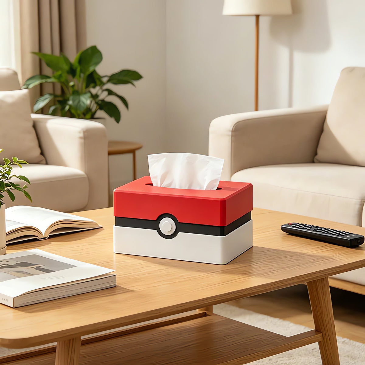 Poké Ball tissue dispenser, red and white – photo 6