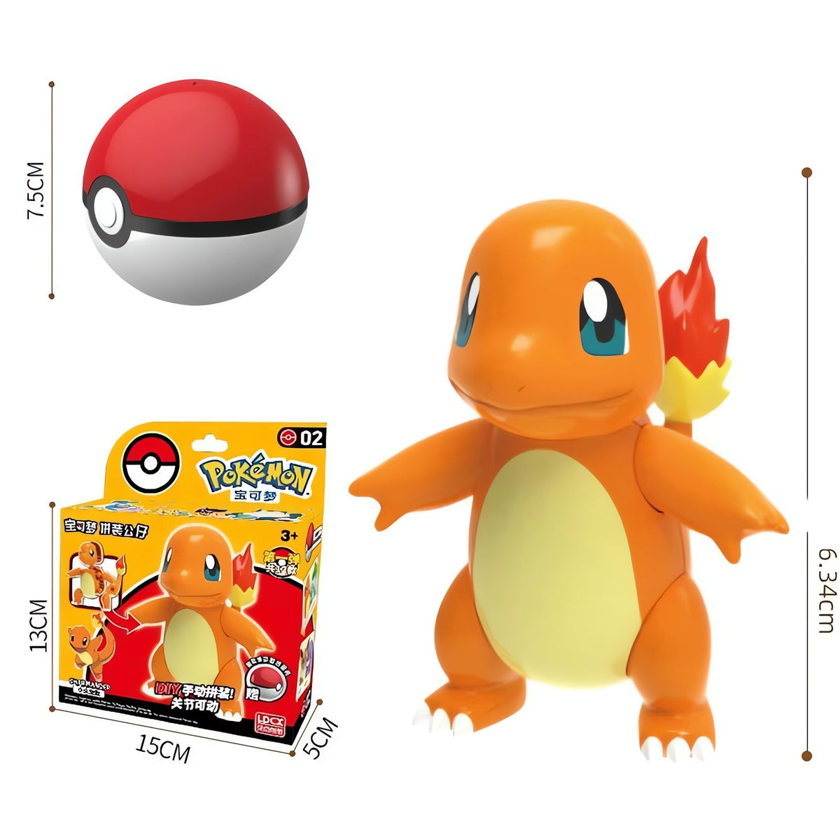 Poké Ball toy with Pokémon figure – Charmander