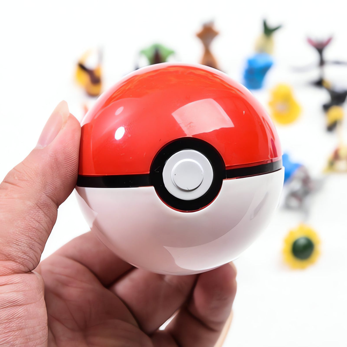 Poké Ball with a Pokémon figure inside