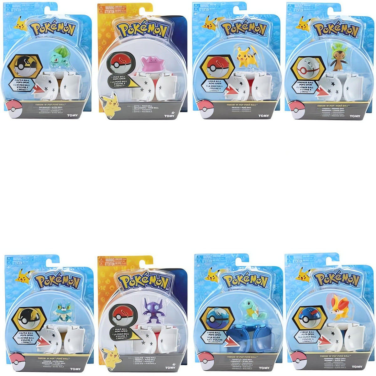 Poké Ball with Pokémon figure, 7cm