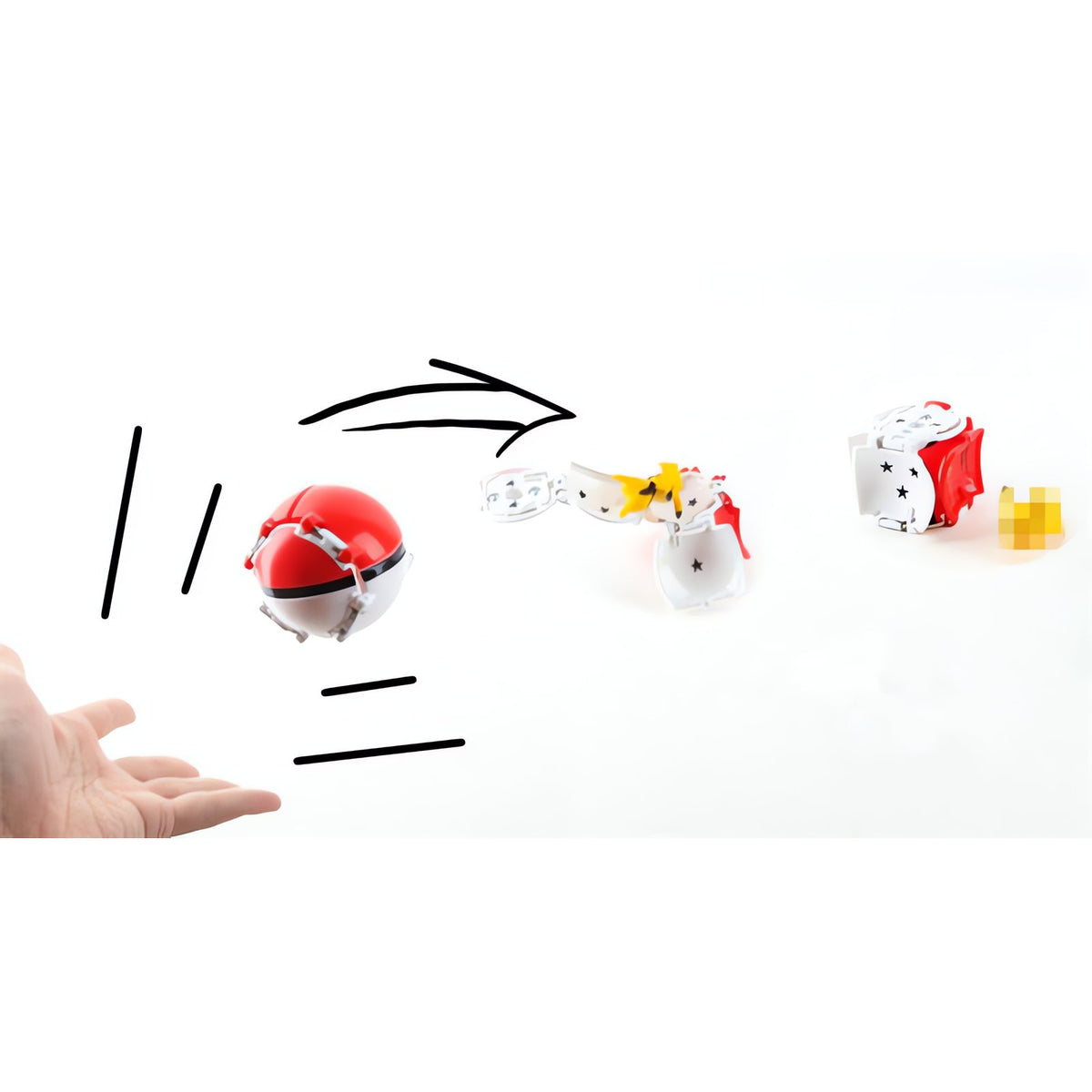 Poké Ball with a mini Pokémon figure – photo 3