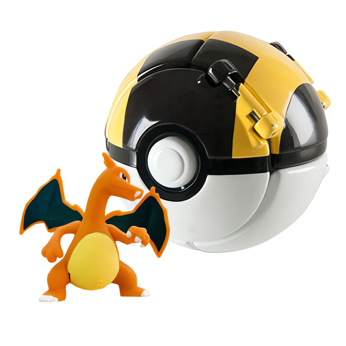 Poké Ball with a mini Pokémon figure – Charizard