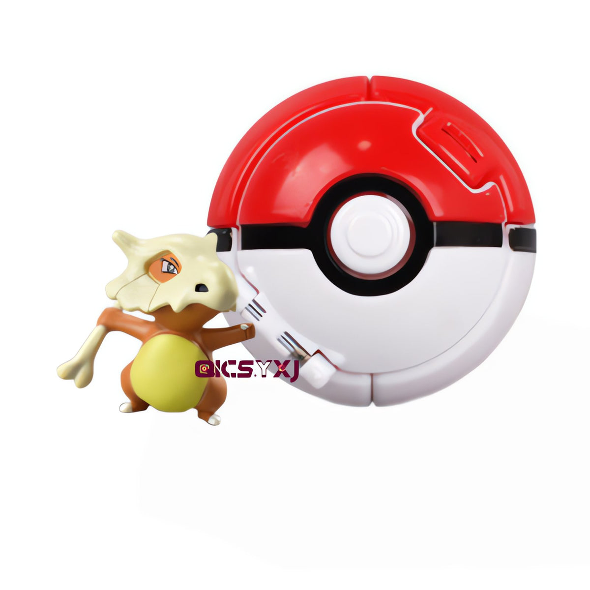 Poké Ball with a mini Pokémon figure – Cubone