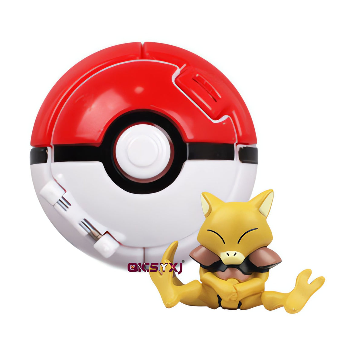 Poké Ball with a mini Pokémon figure – H