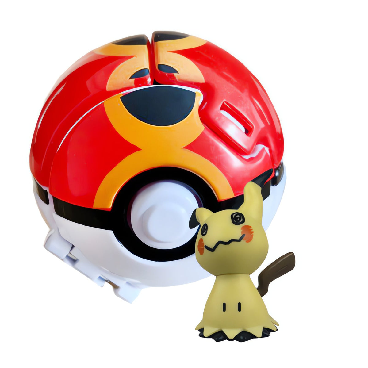 Poké Ball with a mini Pokémon figure – Mimikyu