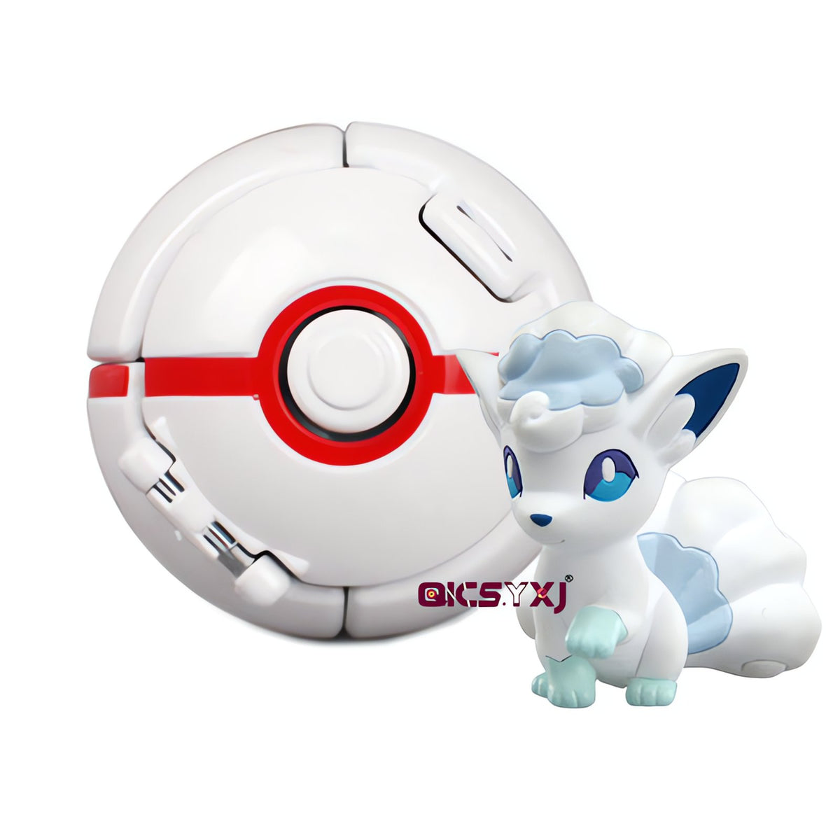 Poké Ball with a mini Pokémon figure – Vulpix