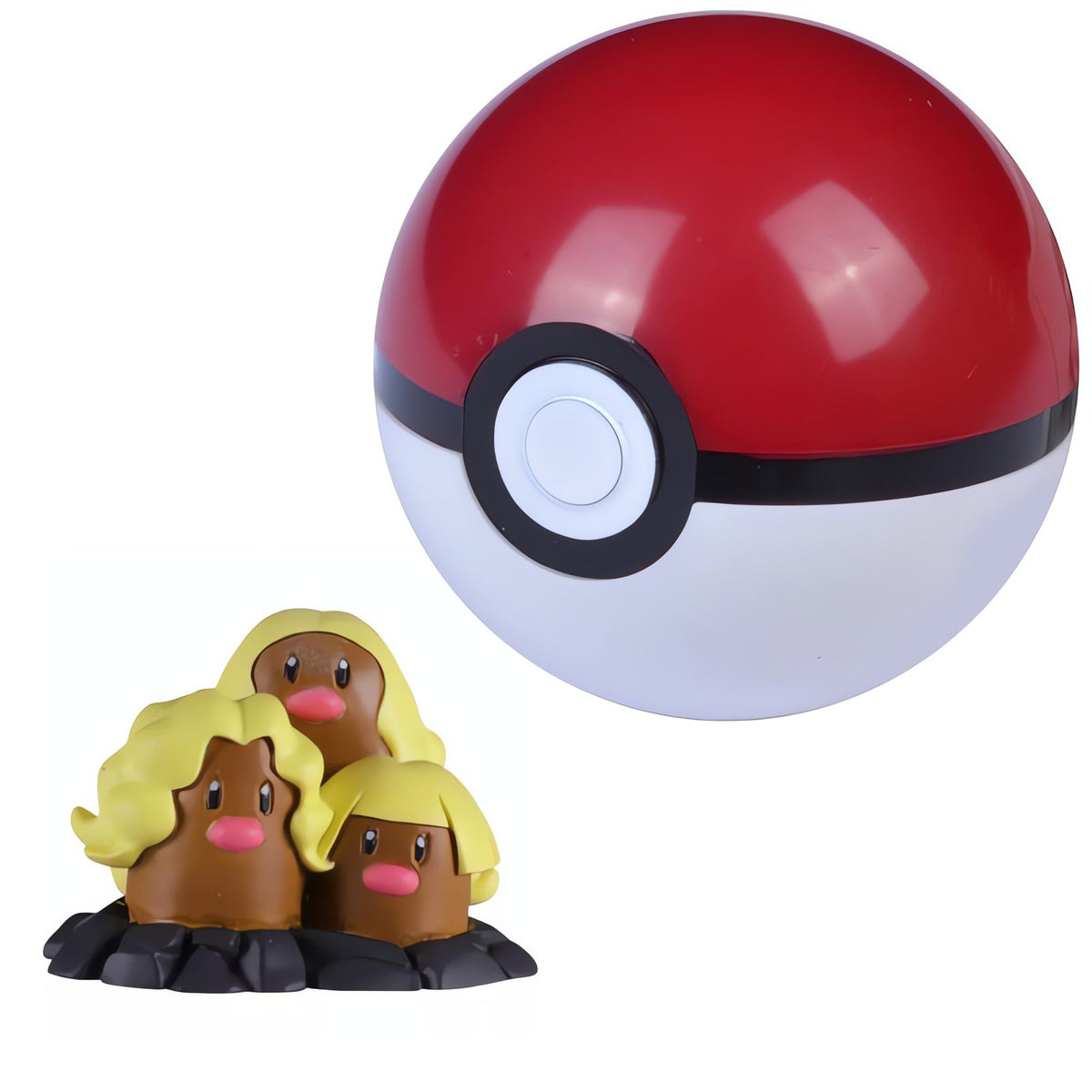 Poké Balls with Pokémon figures – Dugtrio 3.5cm