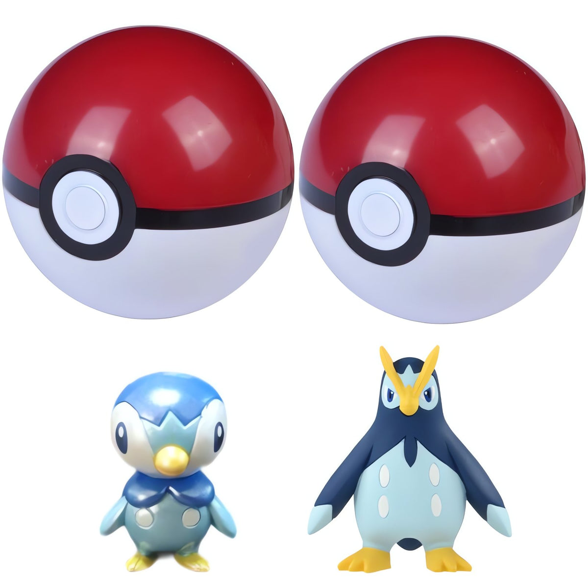 Poké Balls with Pokémon figures – Prinplup 4cm (2)