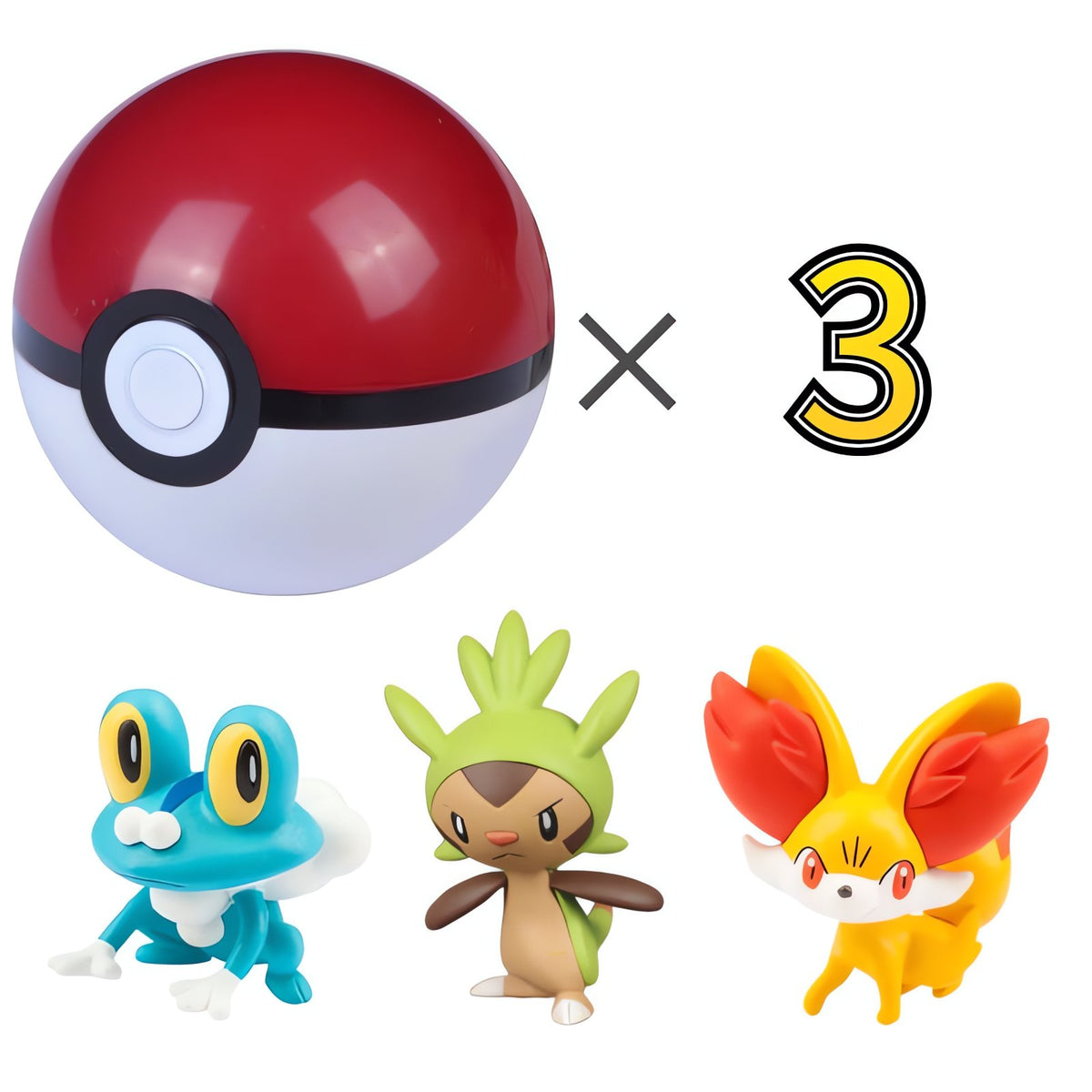 Poké Balls with Pokémon figures – XY Pokémon
