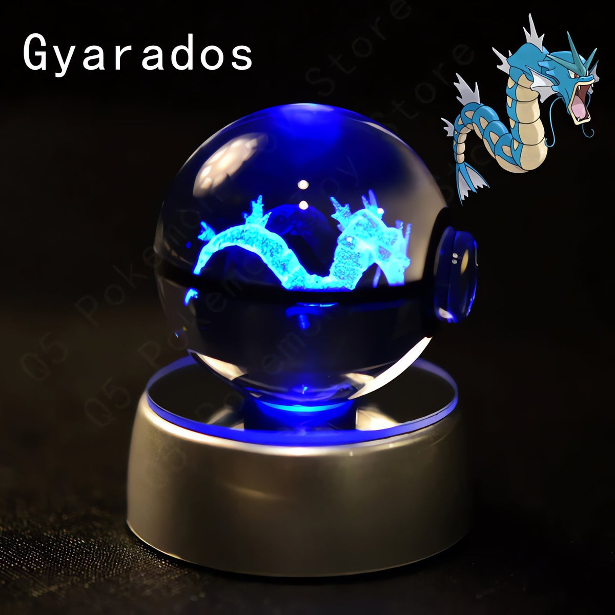 Pokémon 3D crystal ball – Gyarados