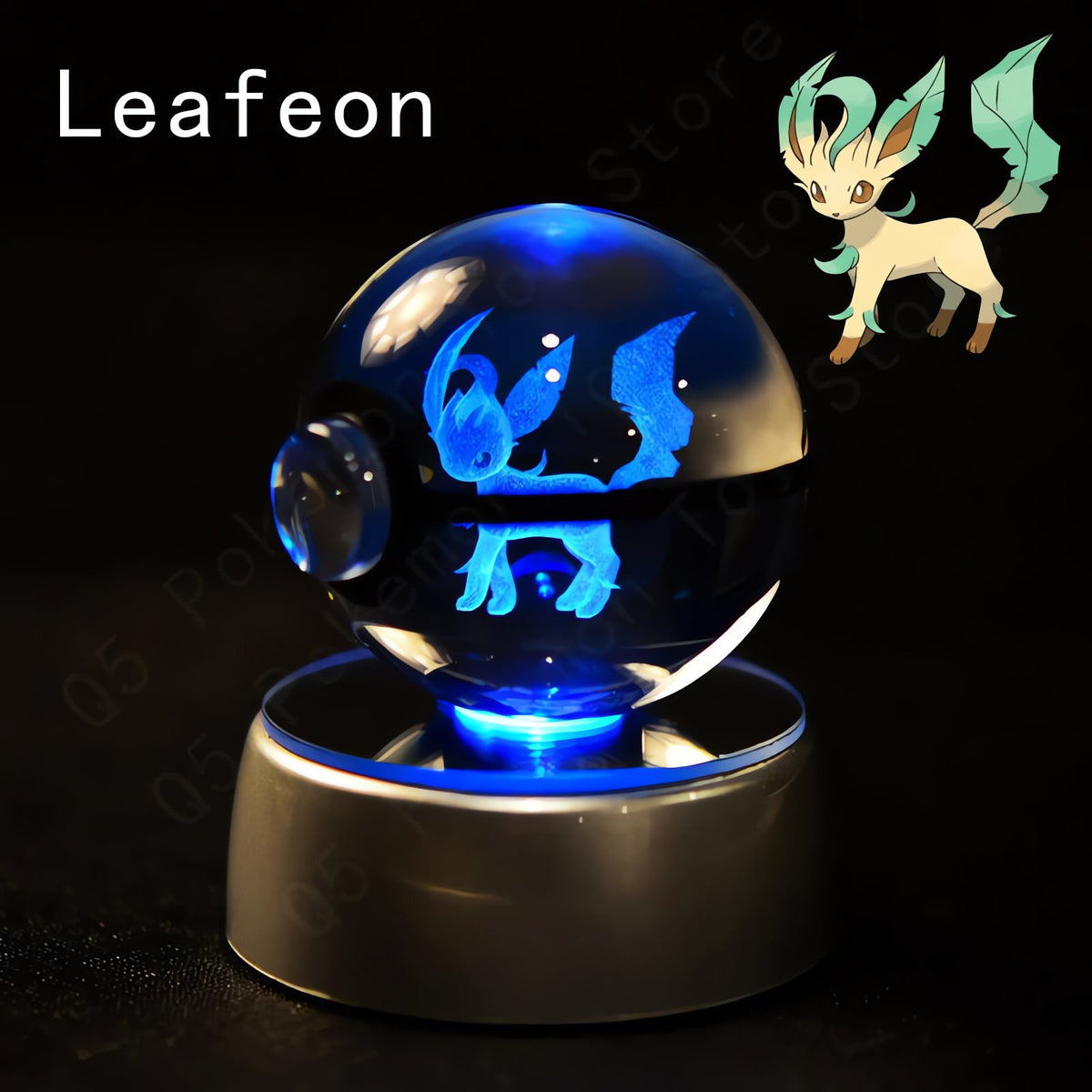 Pokémon 3D crystal ball – Leafeon