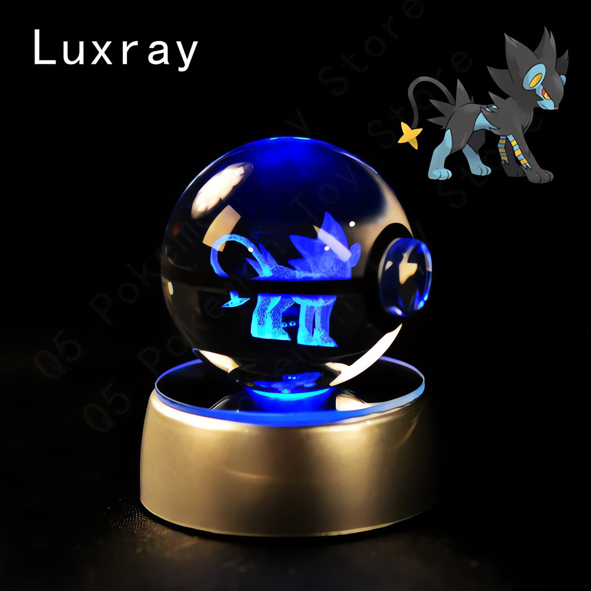 Pokémon 3D crystal ball – Luxray