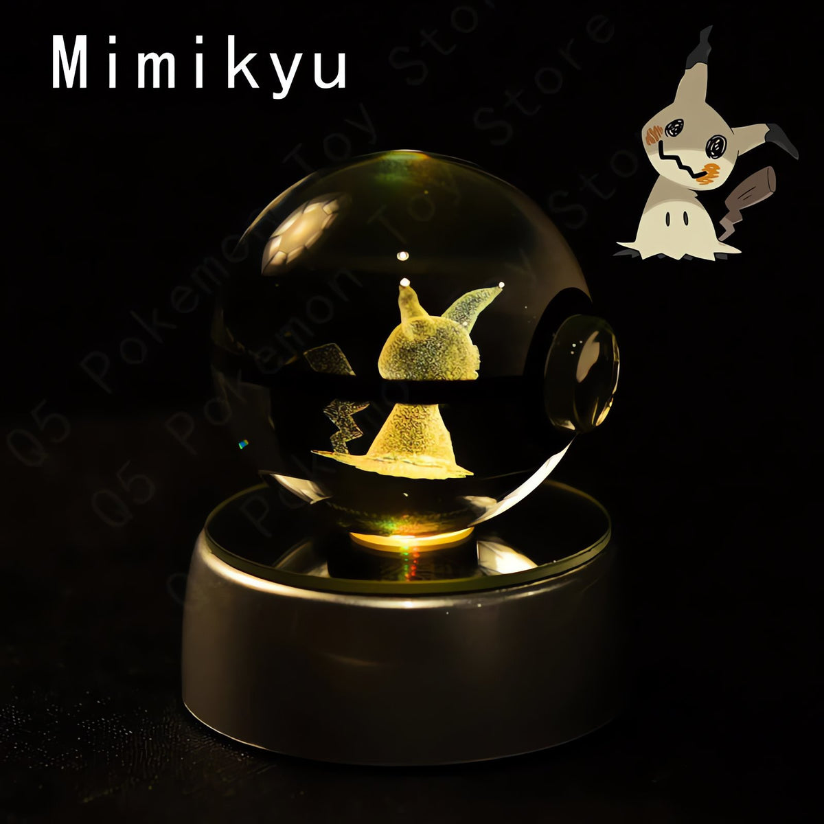 Pokémon 3D crystal ball – Mimikyu