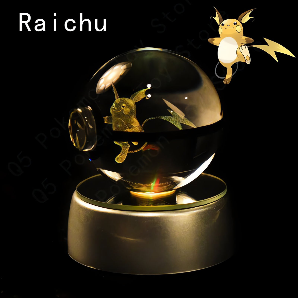 Pokémon 3D crystal ball – Raichu