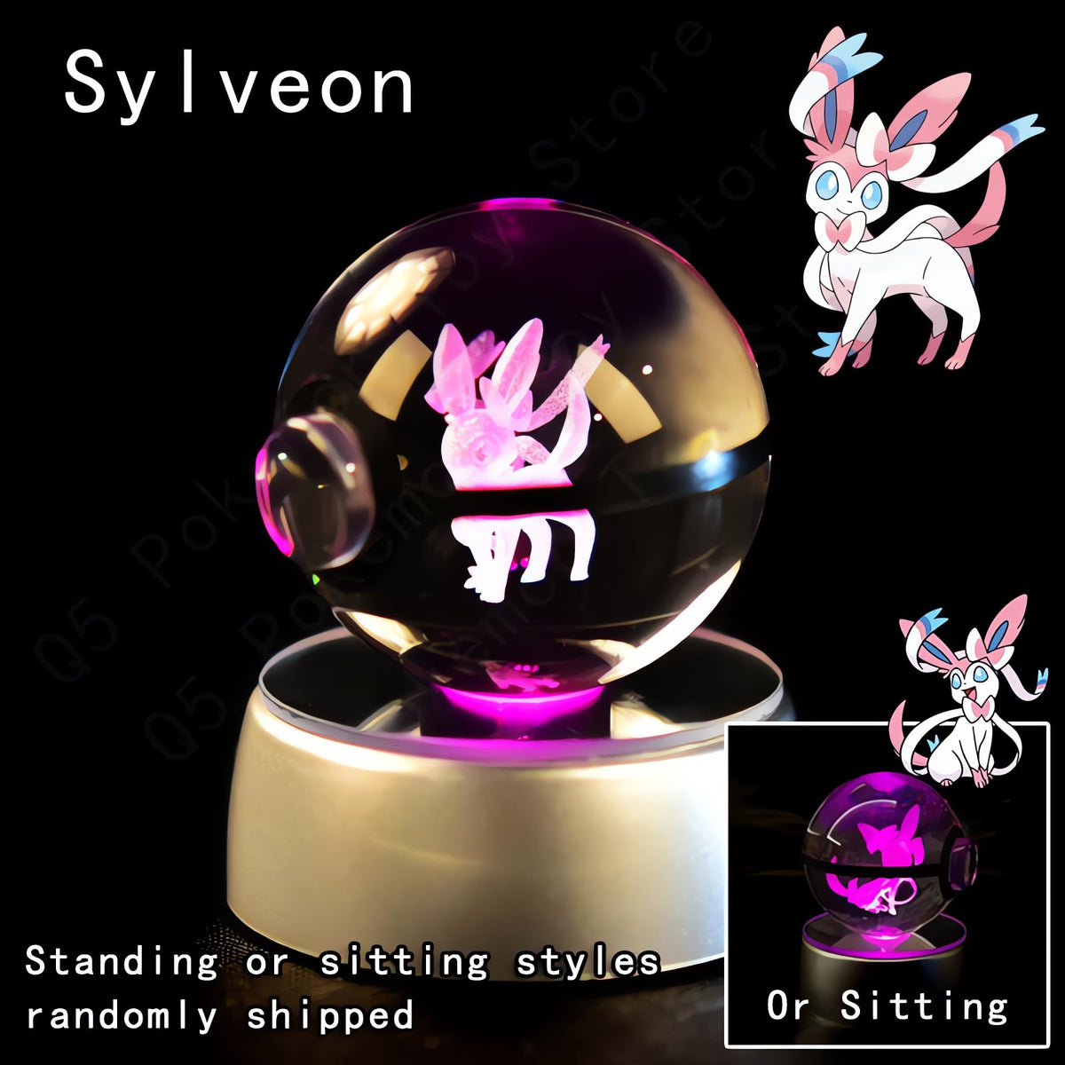 Pokémon 3D crystal ball – Sylveon