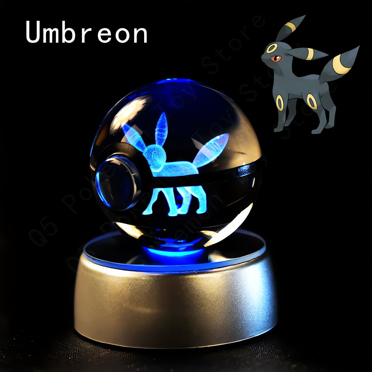 Pokémon 3D crystal ball – Umbreon