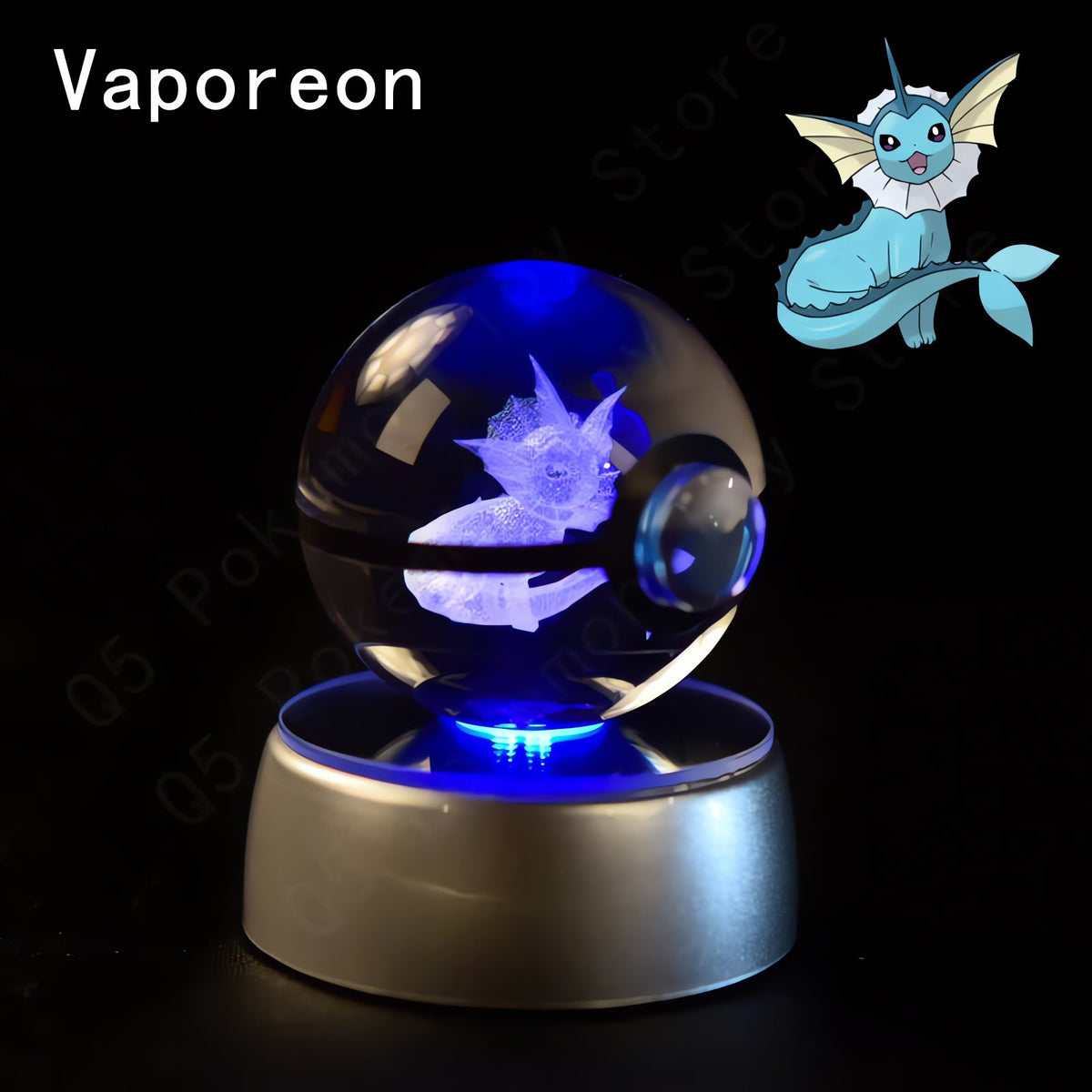 Pokémon 3D crystal ball – Vaporeon