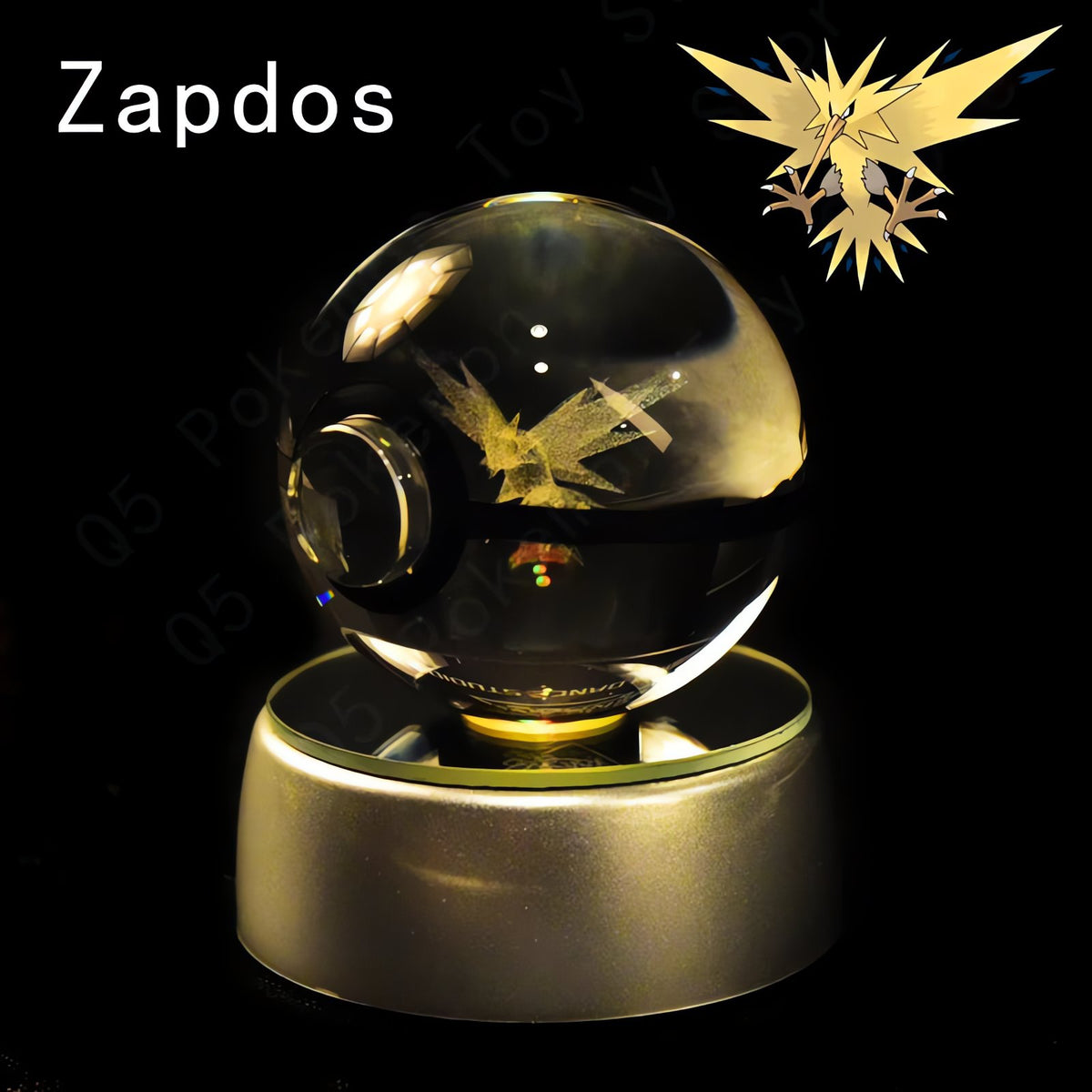 Pokémon 3D crystal ball – Zapdos