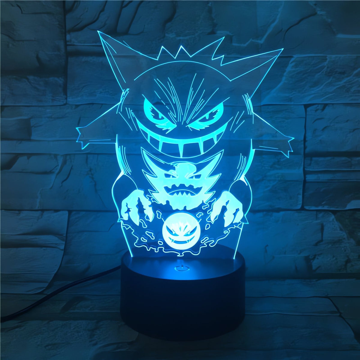 Pokémon 3D LED night light with engraved acrylic – Gengar 1