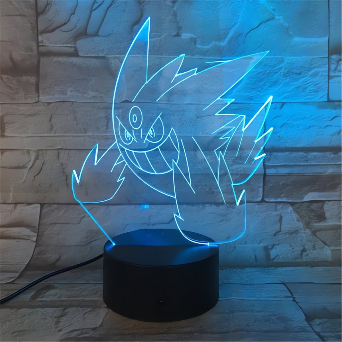 Pokémon 3D LED night light with engraved acrylic – Gengar 2