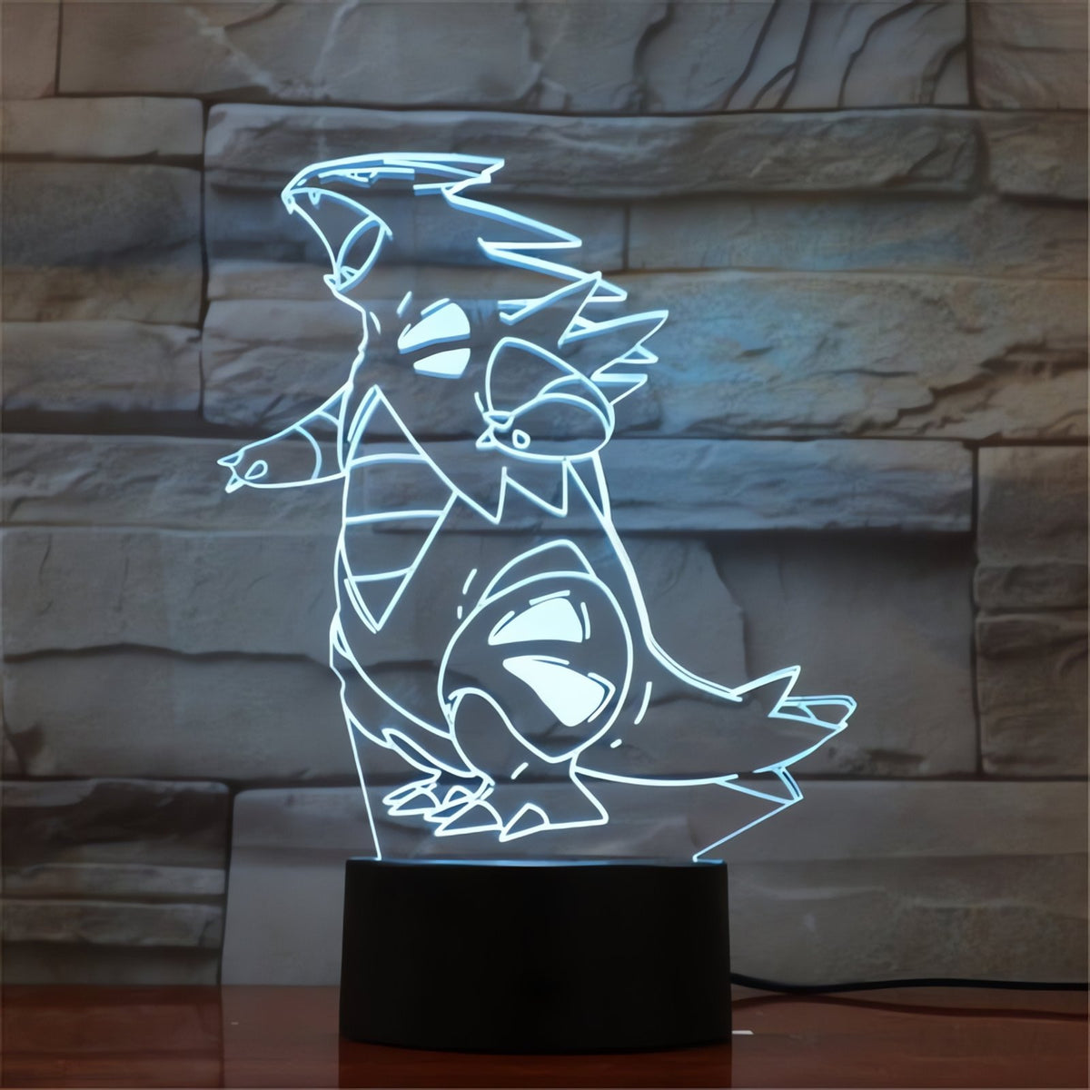 Pokémon 3D LED night light with engraved acrylic – Tyranitar