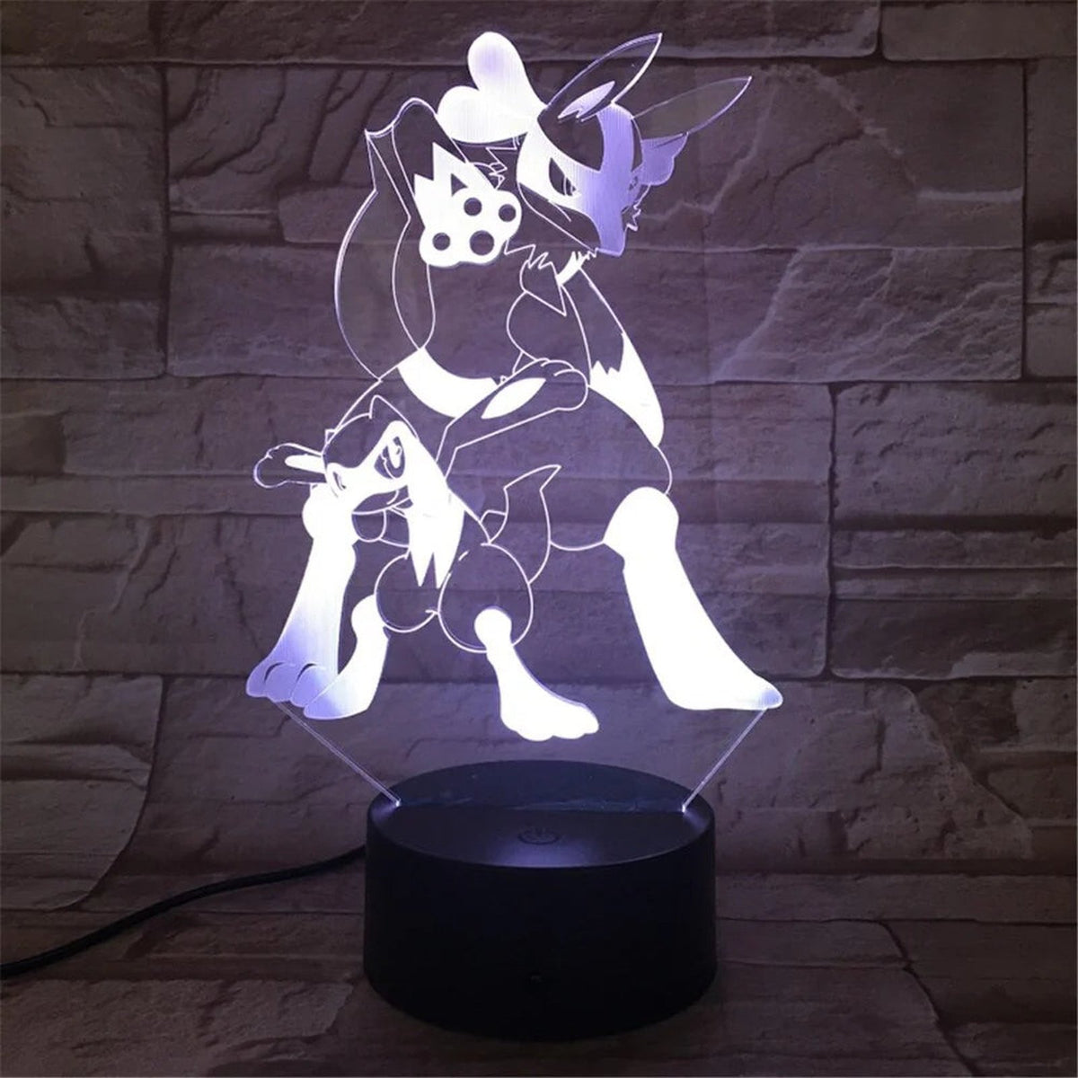 Pokémon 3D LED night light – Lucario & Riolu