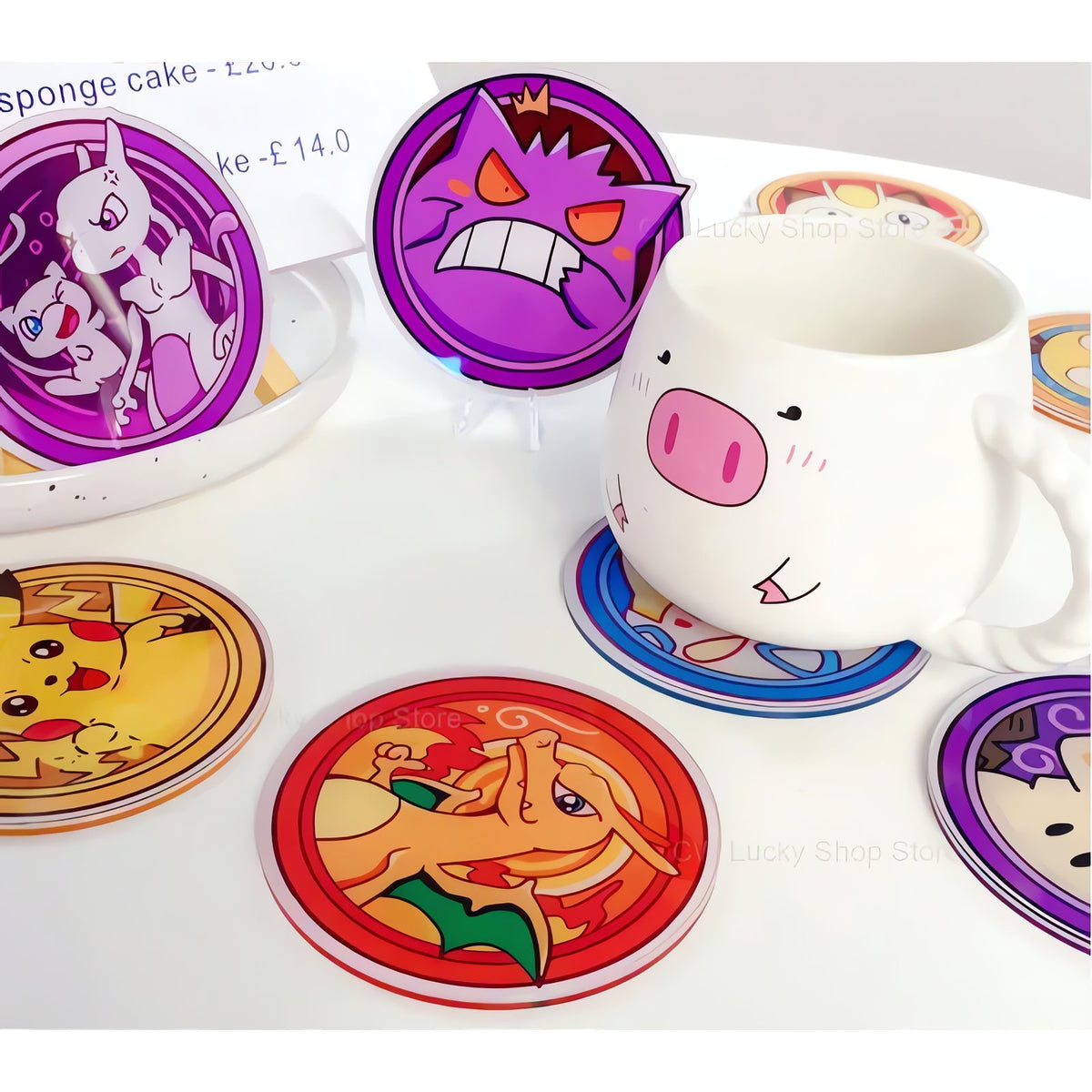 Pokémon acrylic coasters, 9cm – photo 2