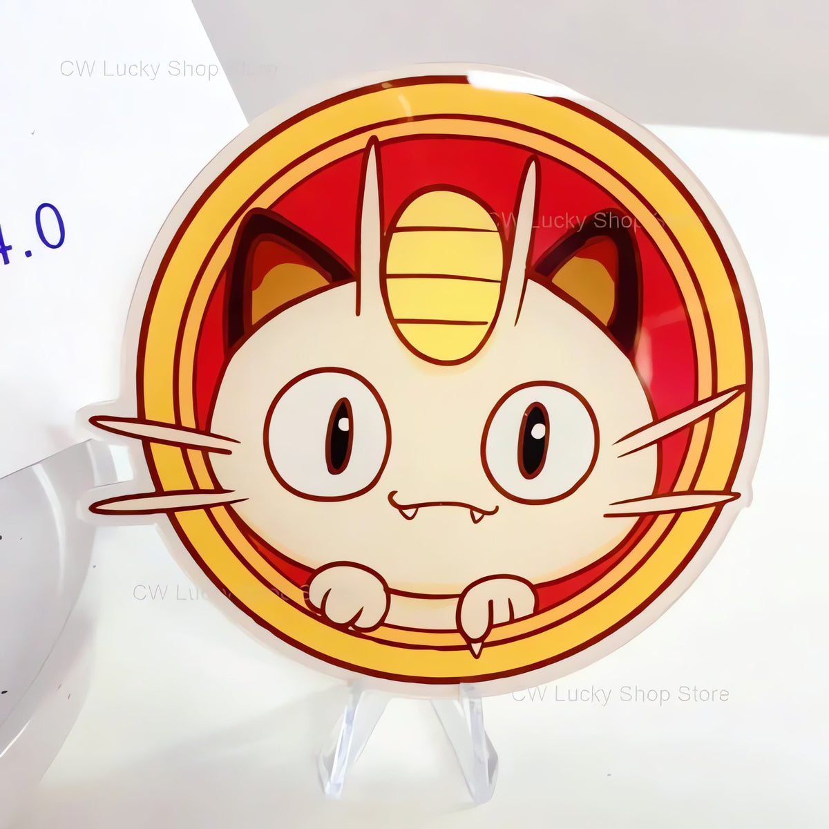 Pokémon acrylic coasters, 9cm – Meowth