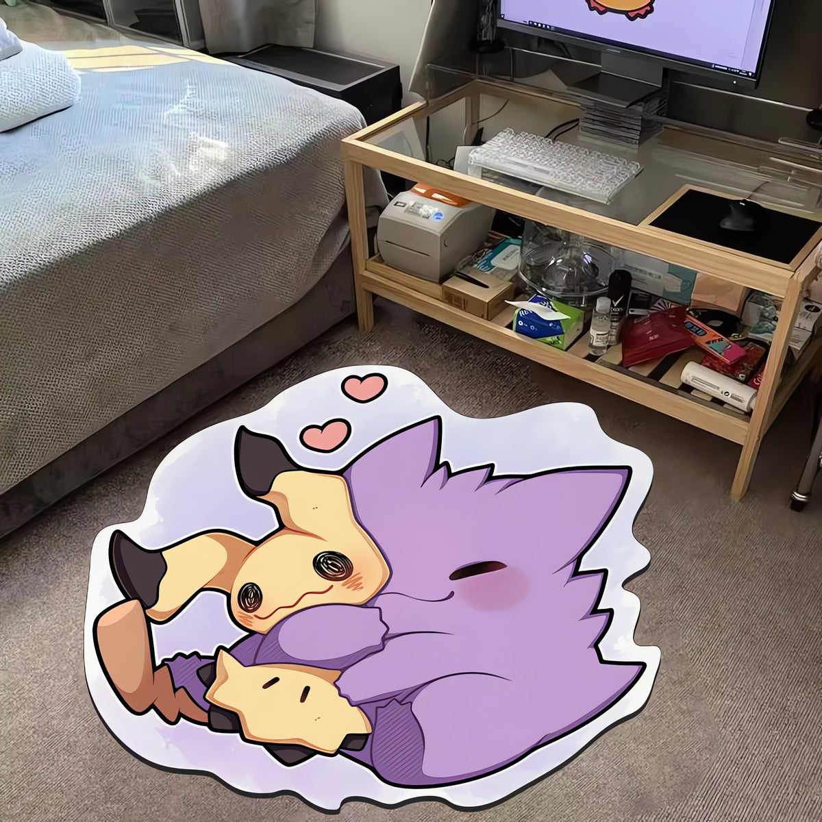 Pokémon anime rug – Mimikyu and Ditto