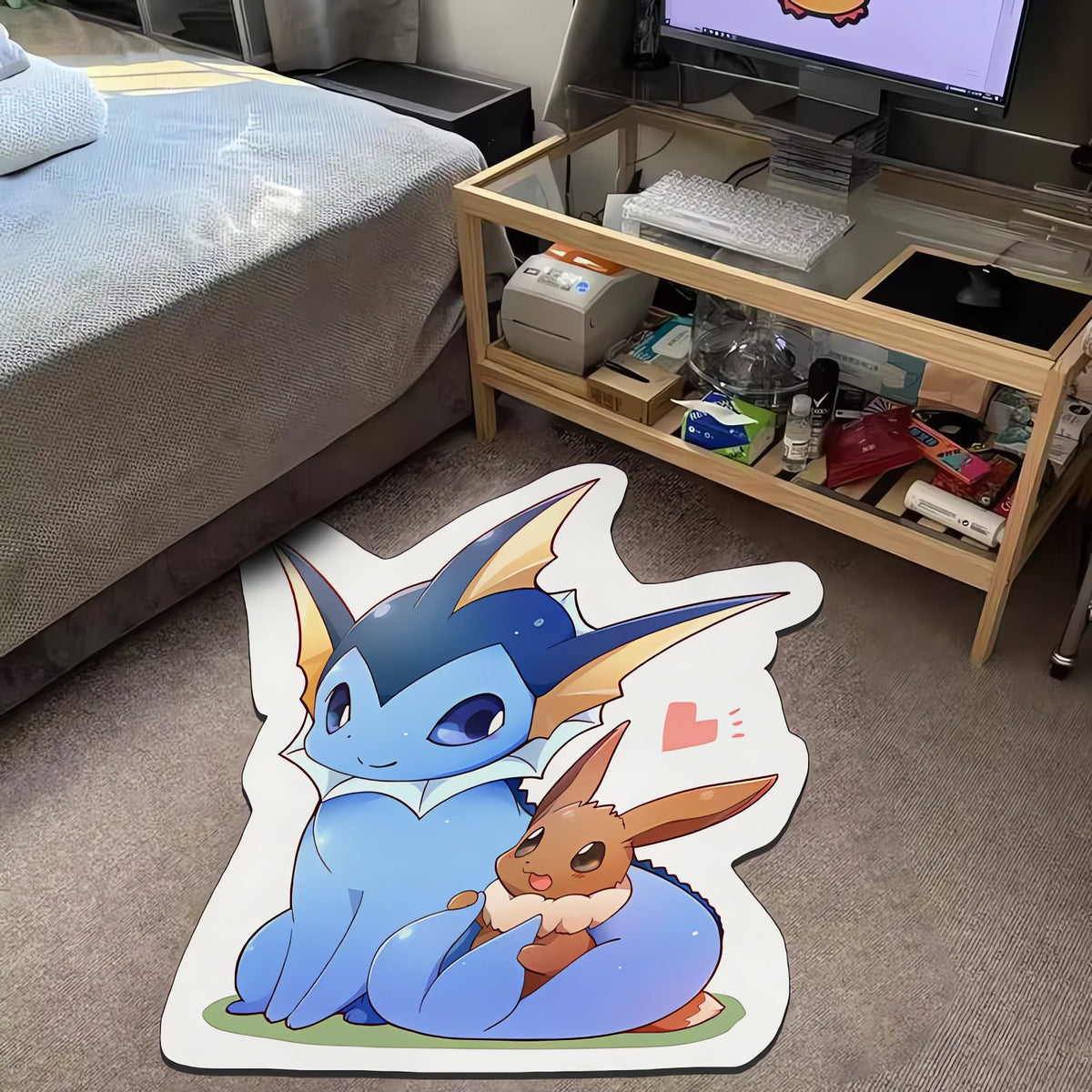 Pokémon anime rug – Vaporeon and Eevee