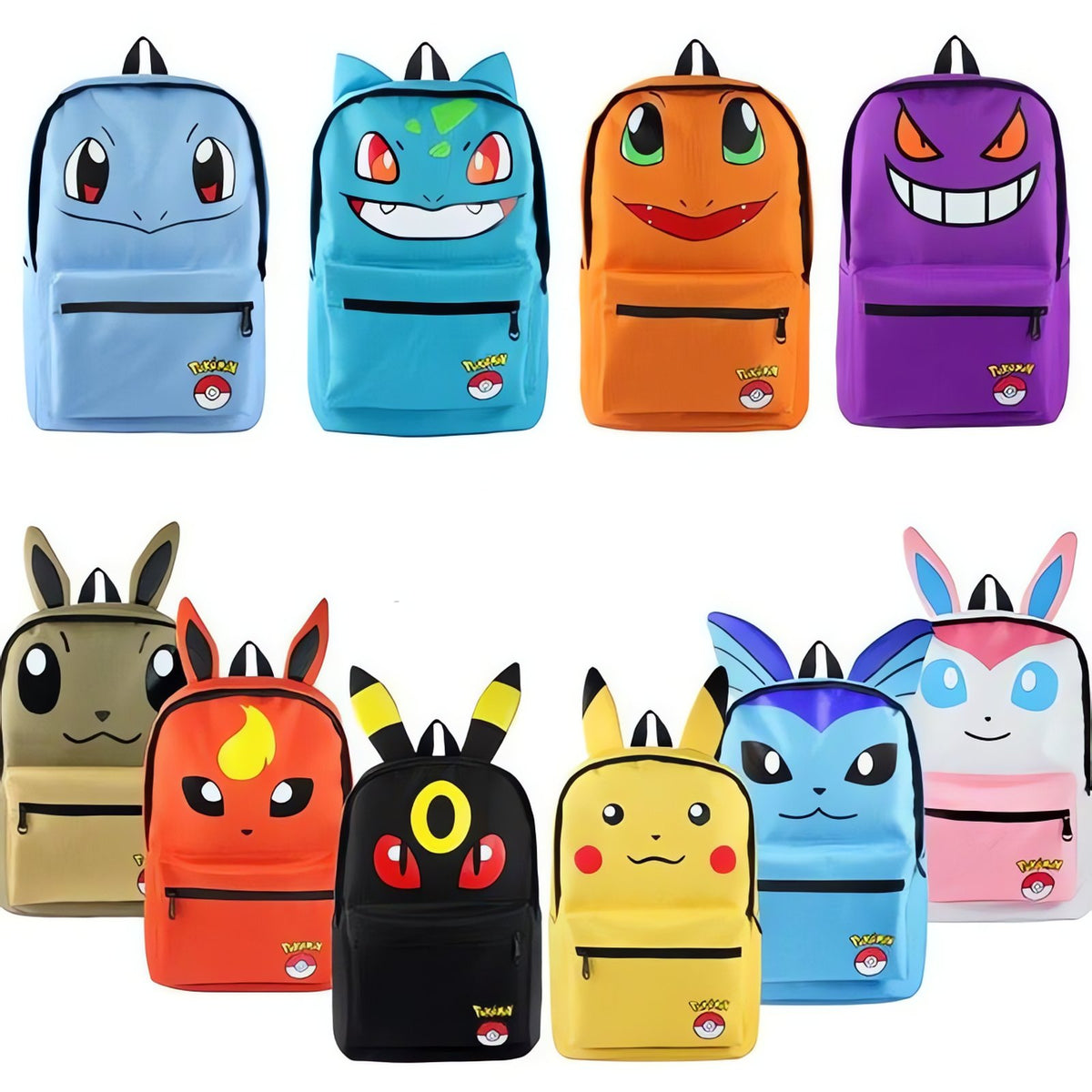 Pokémon backpack with Eevee evolution design