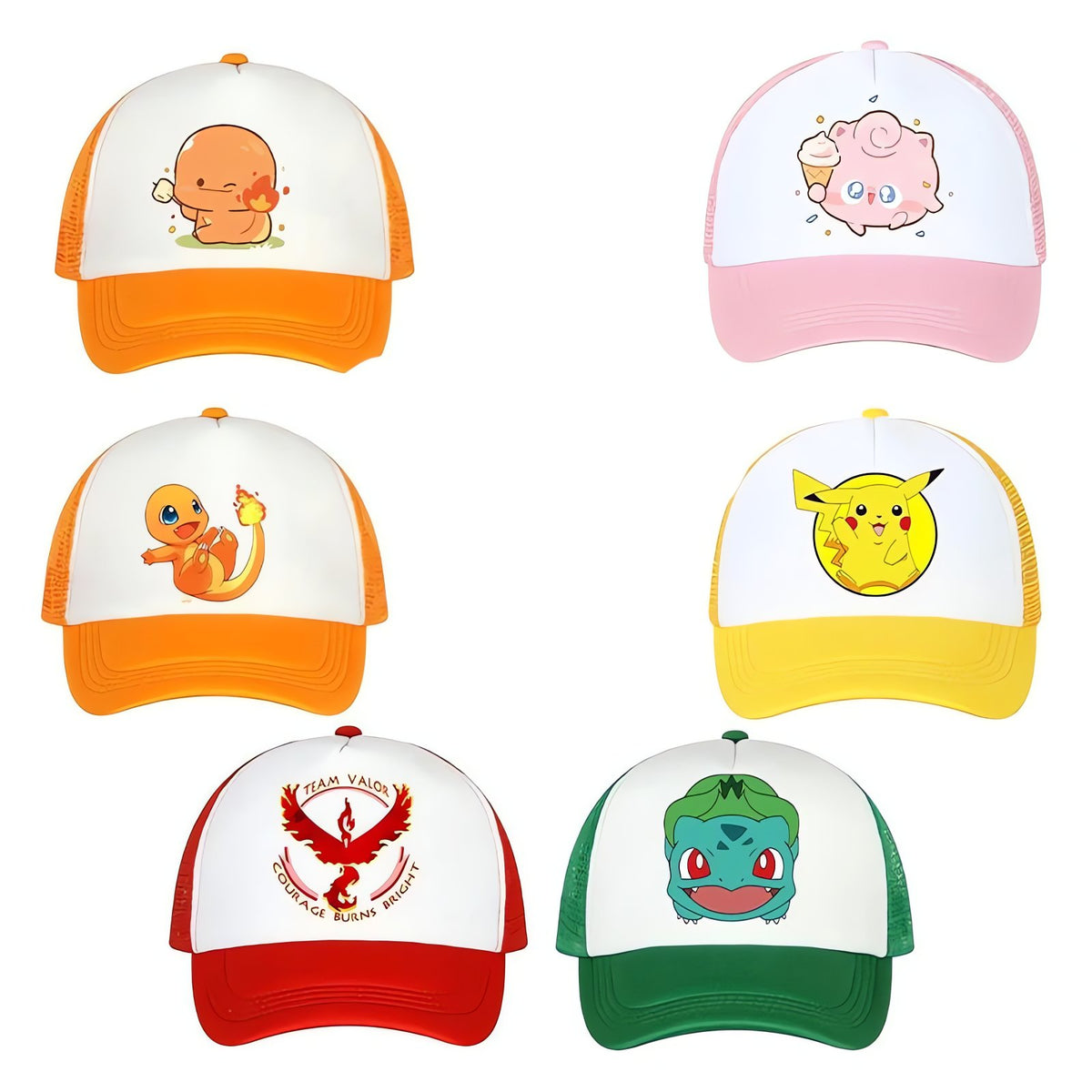 Pokémon baseball cap in various designs