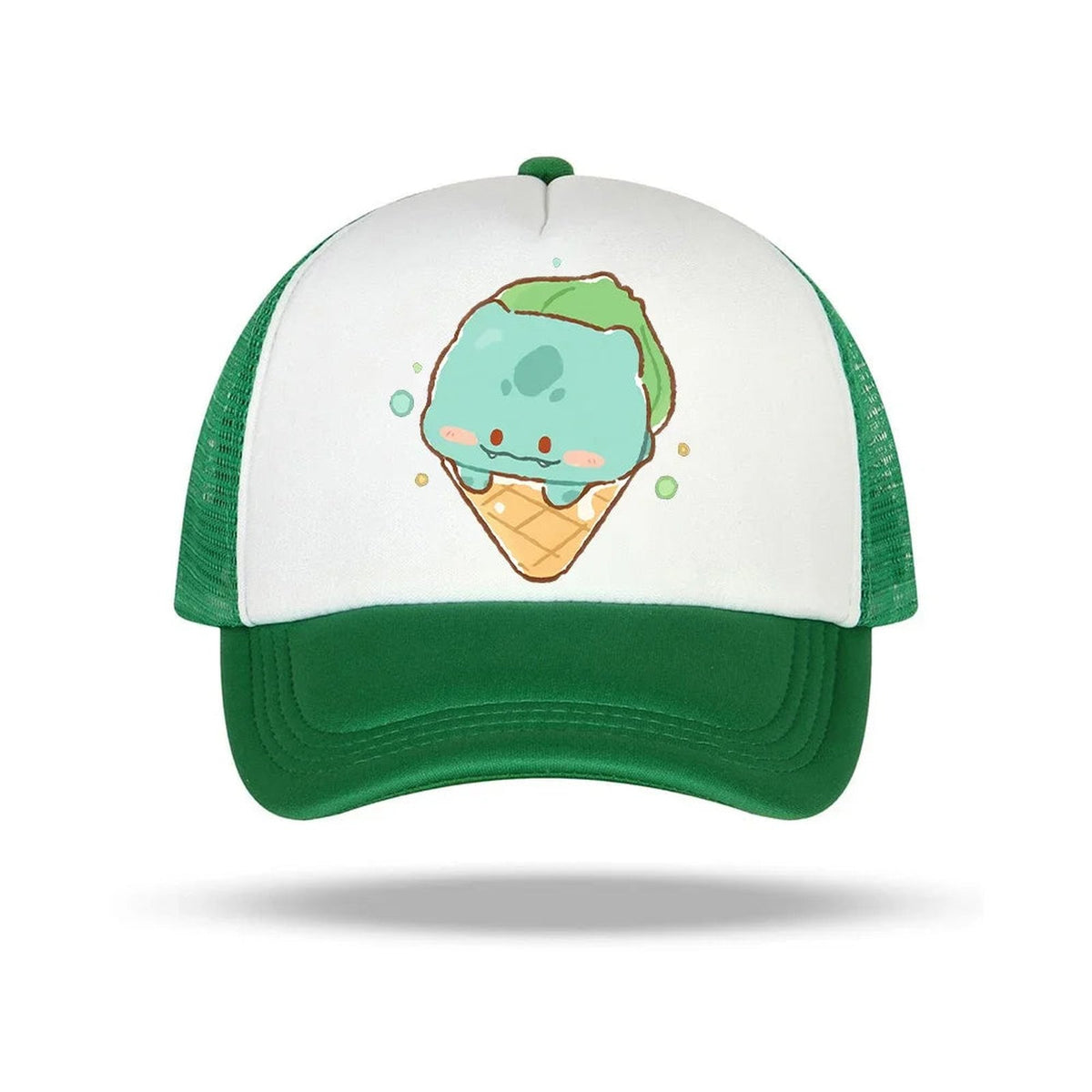 Pokémon baseball cap in various designs – Green Bulbasaur 2
